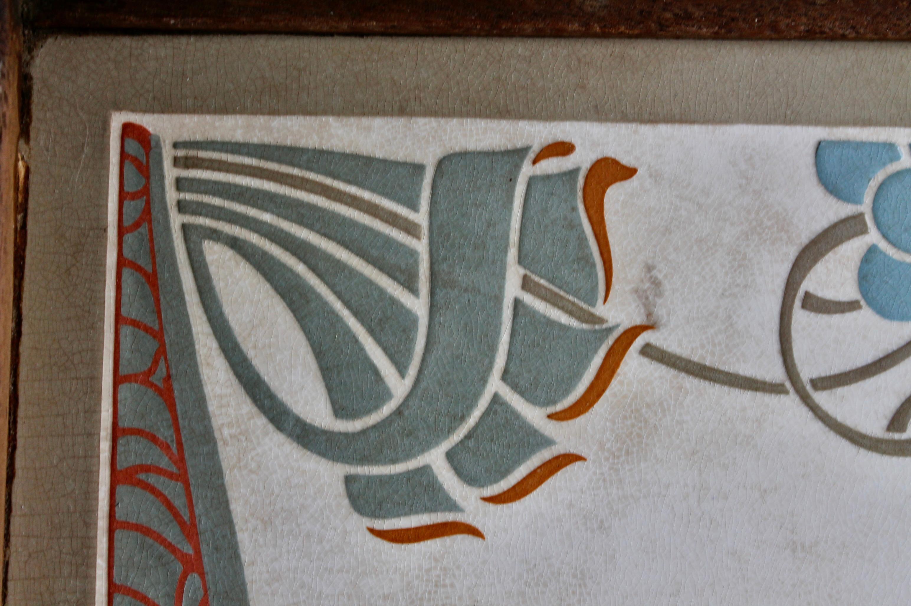 Vassoio da portata in ceramica Art Nouveau Jugenstil in vendita 4