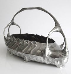 Art Nouveau Kayserzinn Tureen Centrepiece Jardiniere Planter Hugo Leven Antique