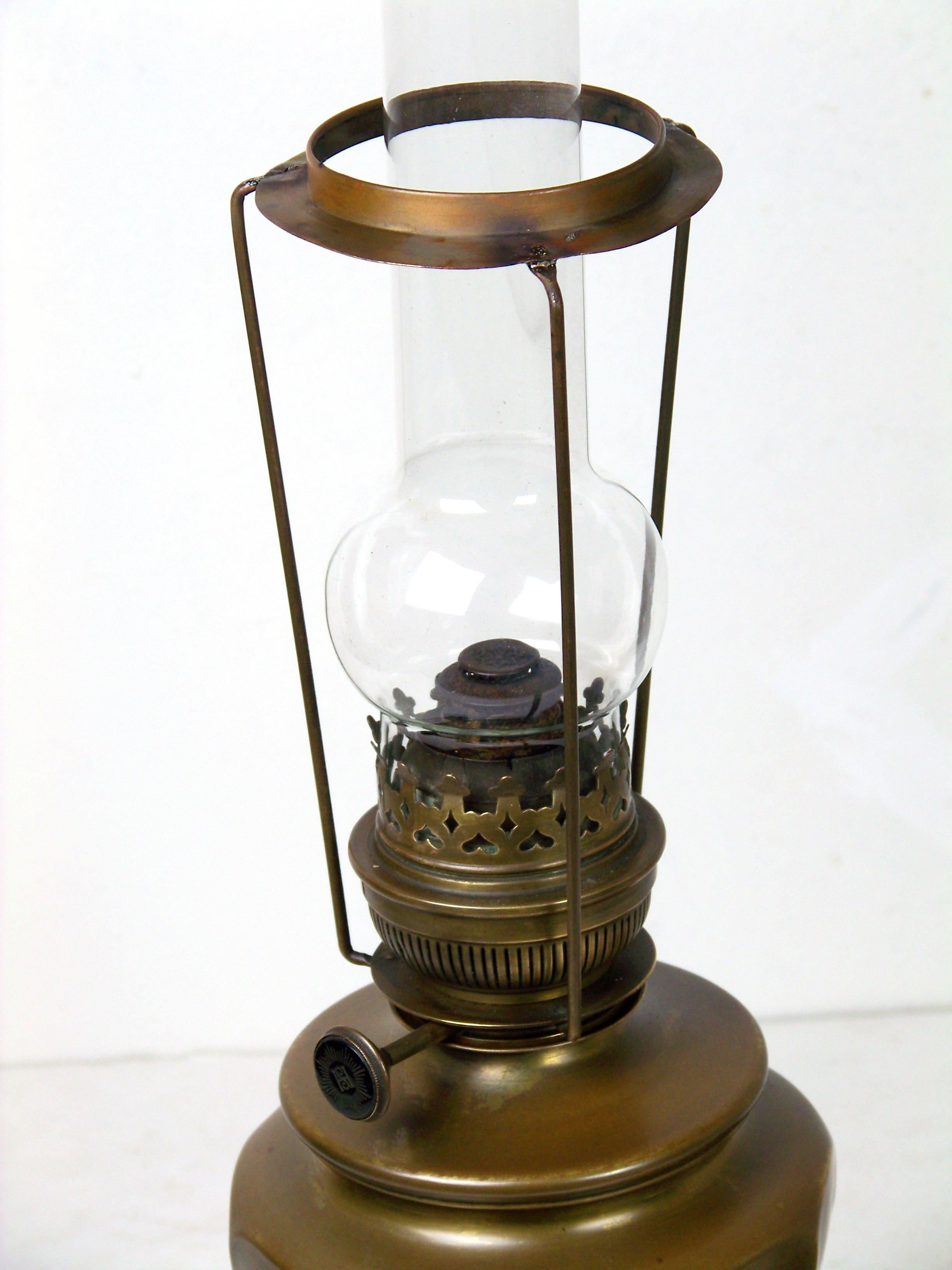 Art Nouveau Kerosene Lamp, circa 1860 In Good Condition In Praha, CZ