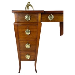 Art Nouveau Kneehole Pedestal Desk