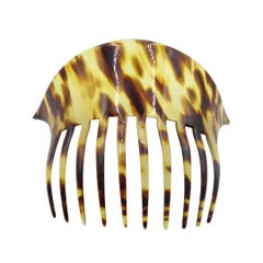 Art Nouveau "Kroko" hair comb, tortoiseshell imitation, 1920s - Switzerland