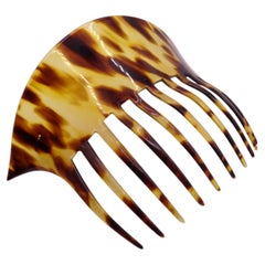 Art Nouveau "Kroko" hair comb, tortoiseshell imitation, 1920s - Switzerland