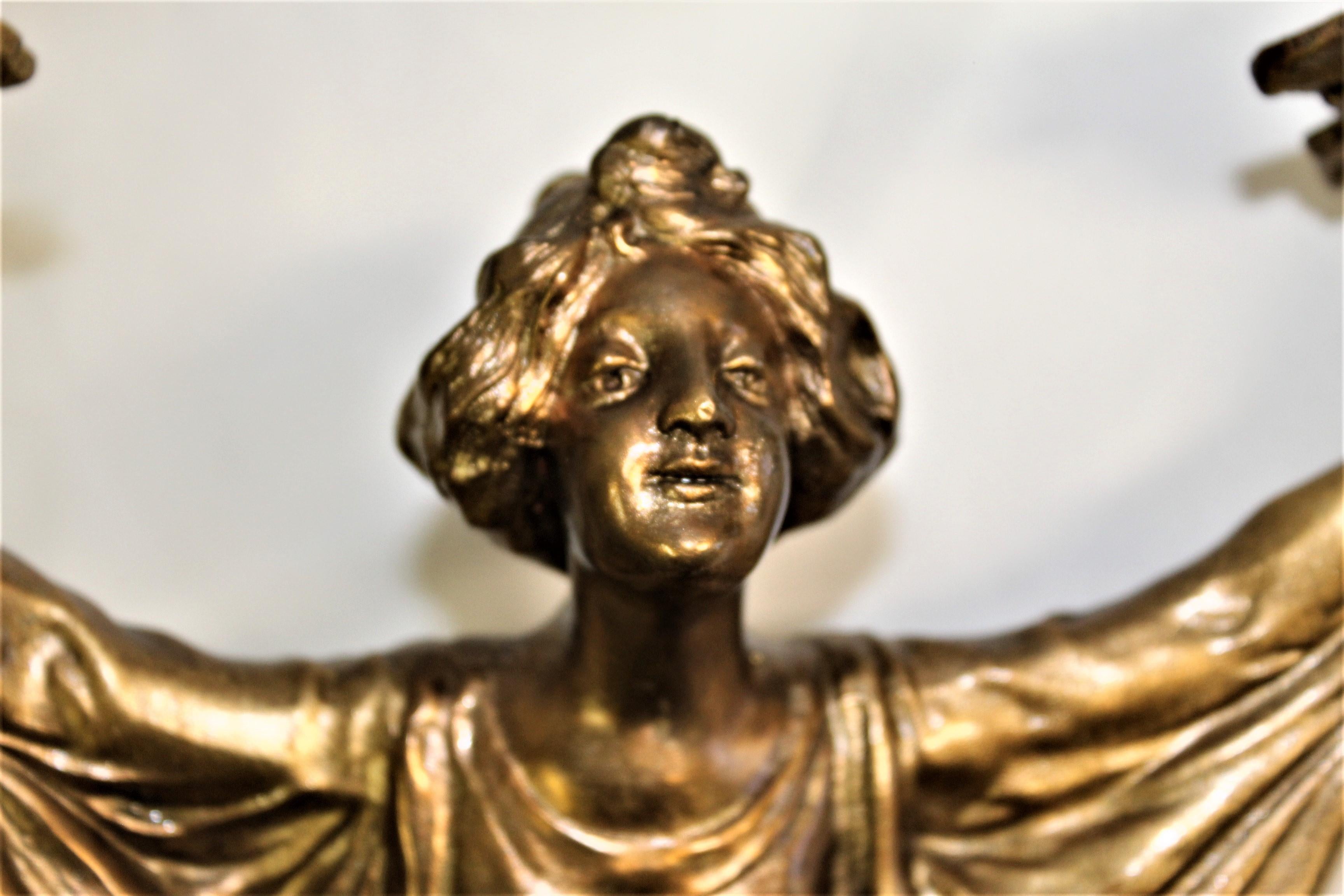 Fin du XIXe siècle Candélabres pour dame Art Nouveau anciens en vente