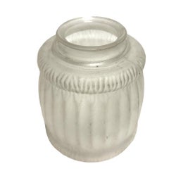 Art Nouveau Lamp Bell Frosted Glass Shade