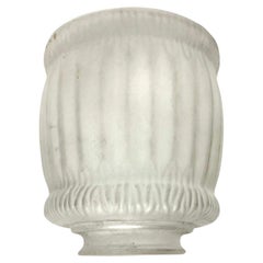 Lampada Art Nouveau Campana con paralume in vetro smerigliato