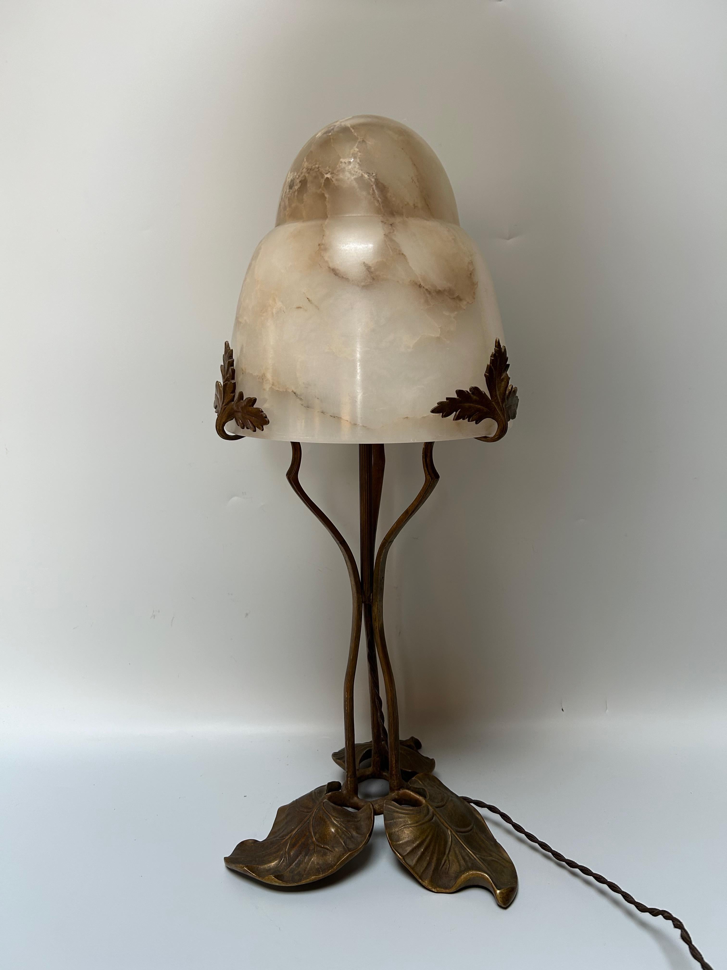 French Art Nouveau lamp circa 1910 For Sale
