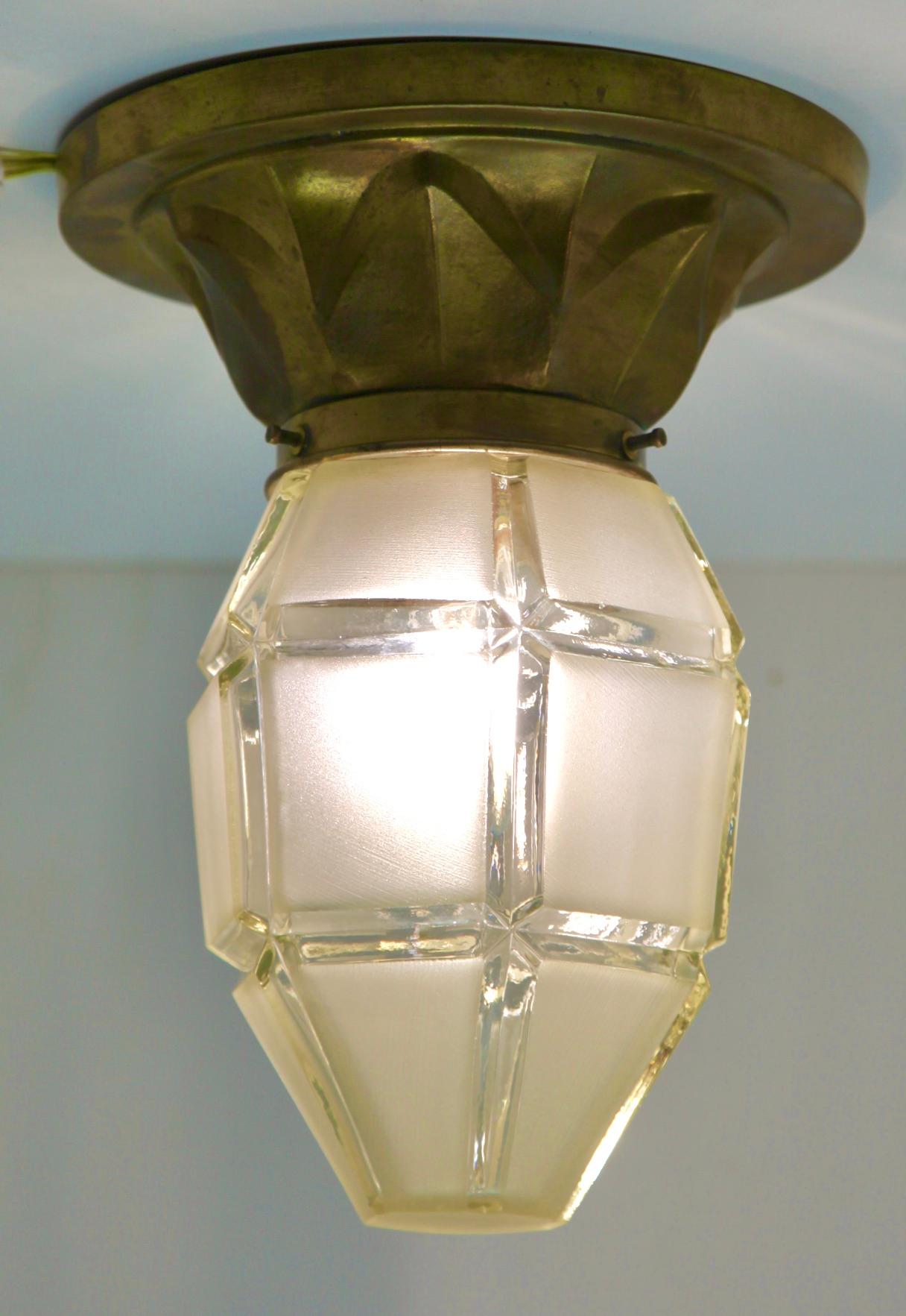 Art Nouveau Lamp Flush Mount, Tabel Lamp ore Ceiling , France, 1900s In Good Condition In Verviers, BE