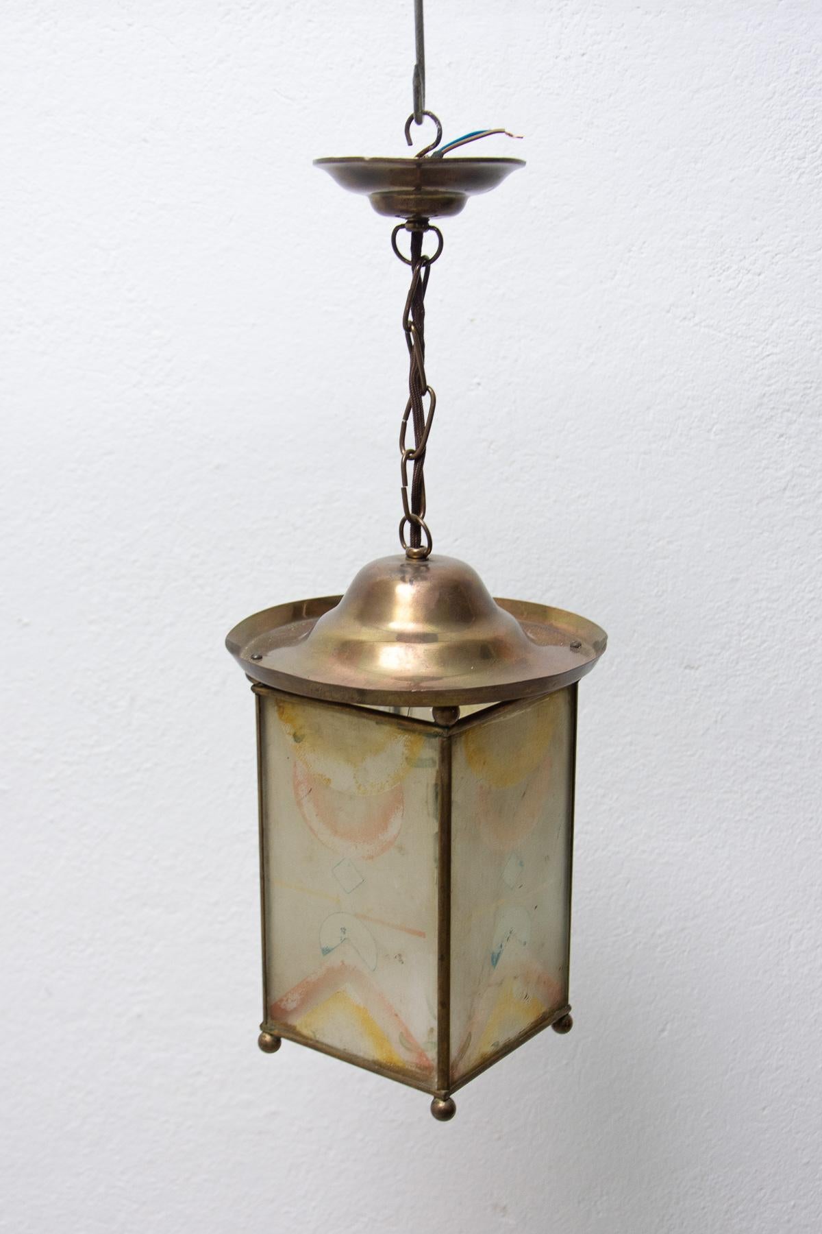 20th Century Art Nouveau Lantern, circa 1915, Austria Hungary