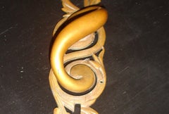 Art Nouveau Large Bronze Door Pull-Architectural Hardware