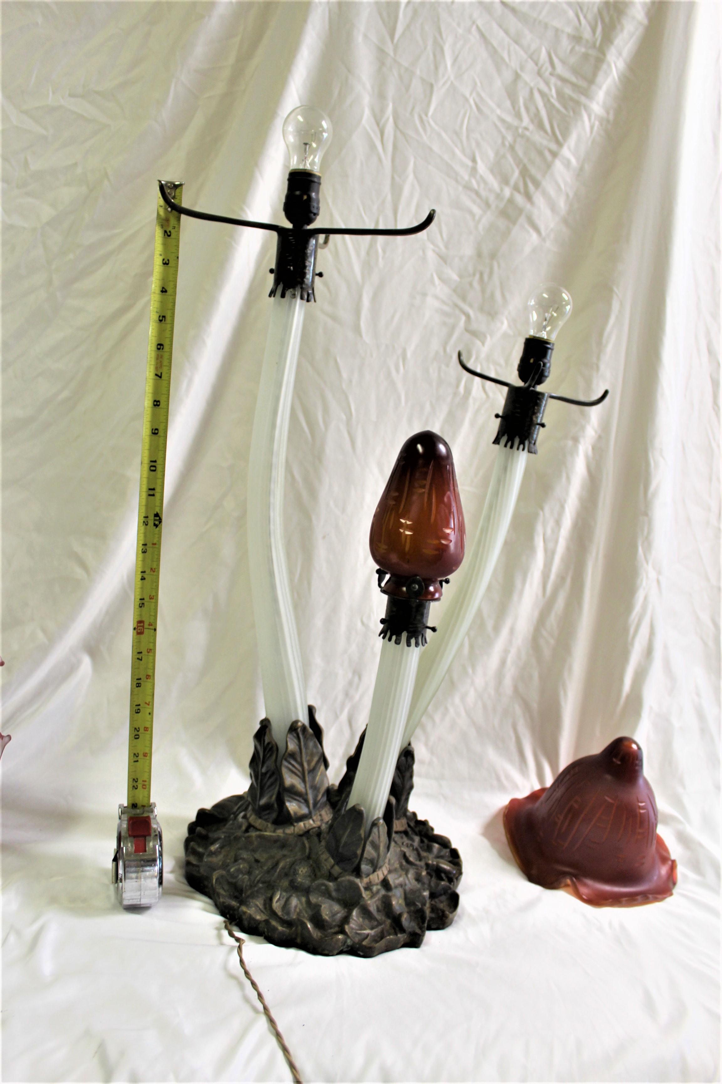Grande lampe champignon Art Nouveau à la manière de en vente 4