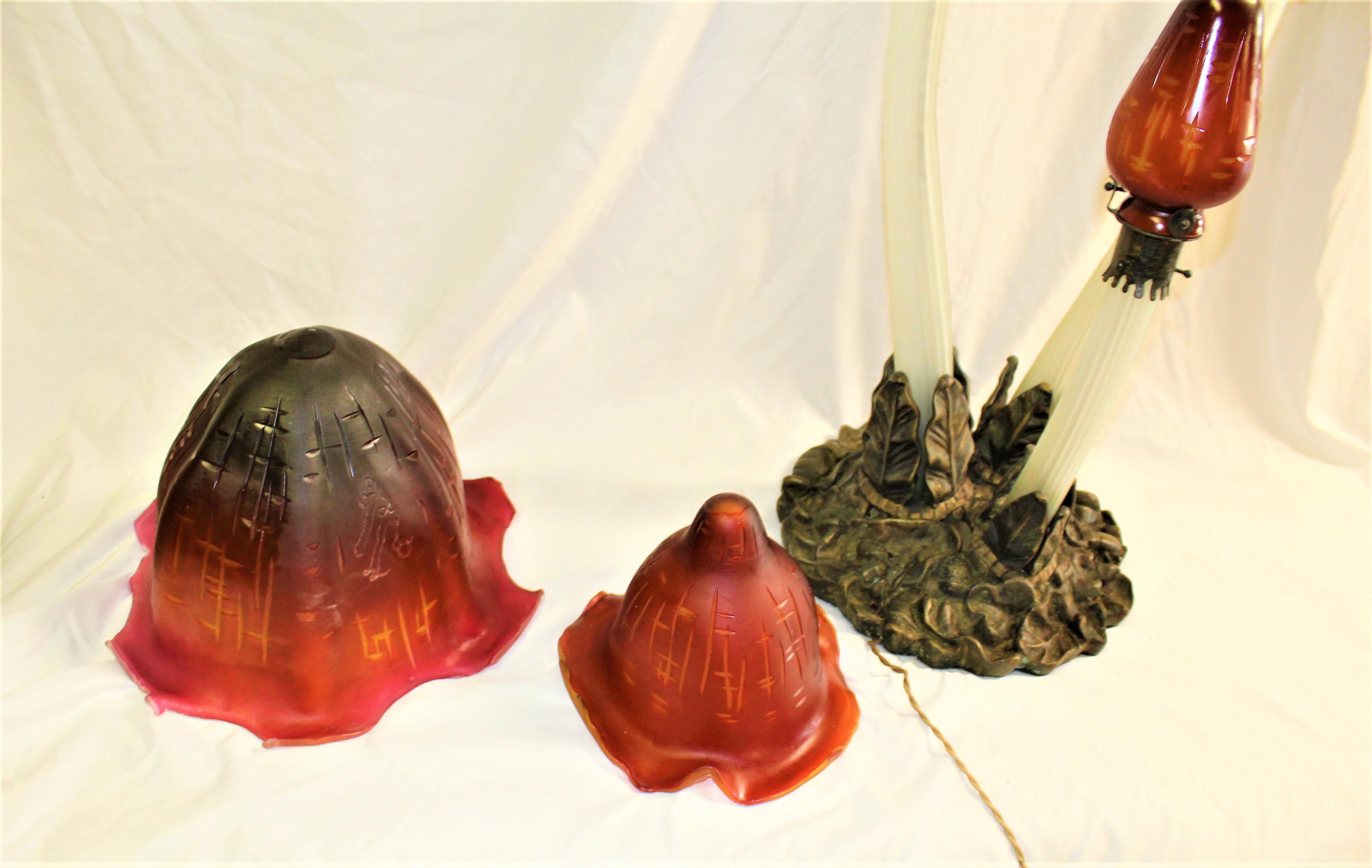 Grande lampe champignon Art Nouveau à la manière de en vente 1