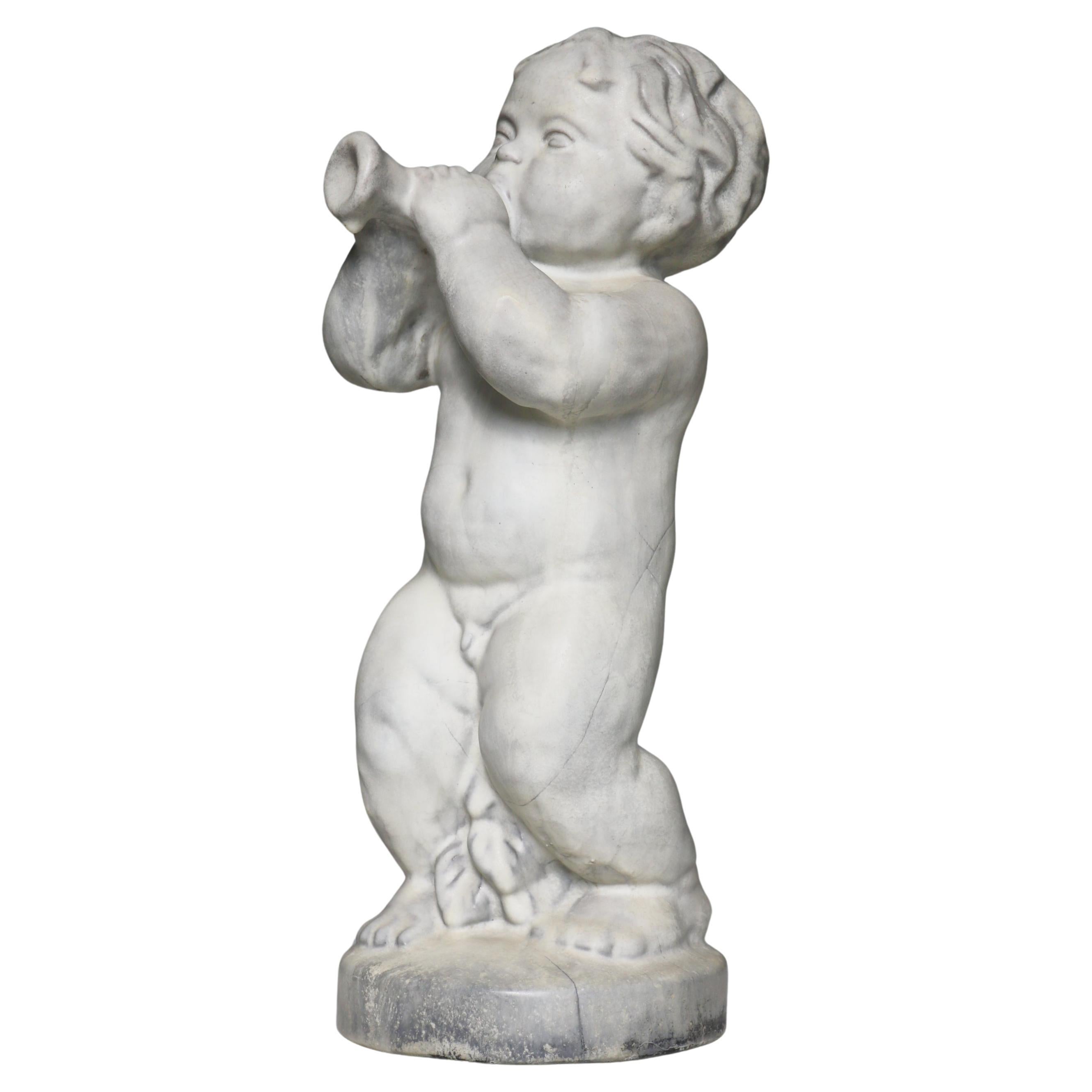 Art Nouveau Large "Putto" Cherub Figure Michael Andersen & Sons, Denmark, 1960s