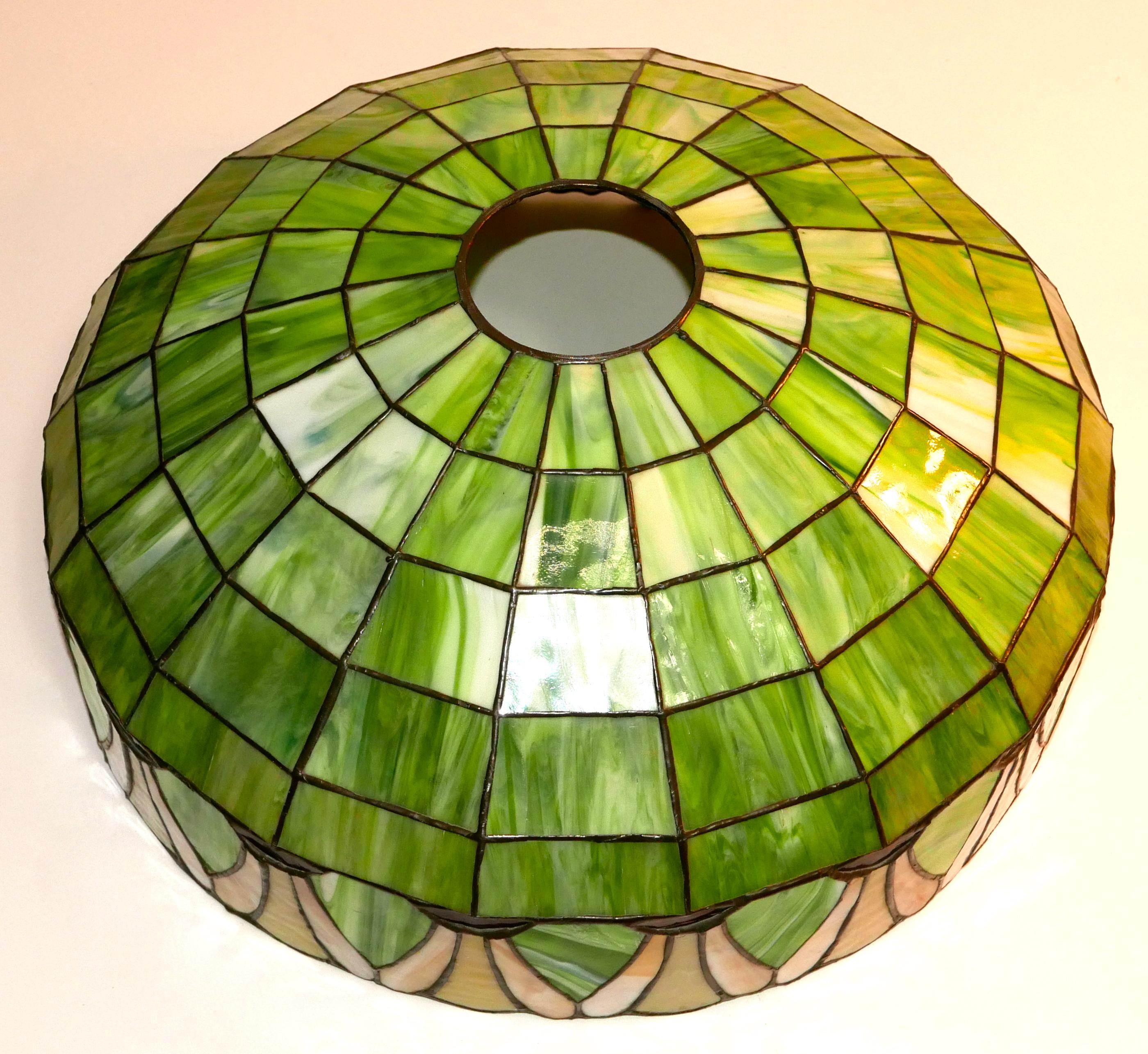 Art Nouveau Leaded Glass Table Lamp by Lamb Bros. & Greene, Early 20th Century In Excellent Condition In San Francisco, CA