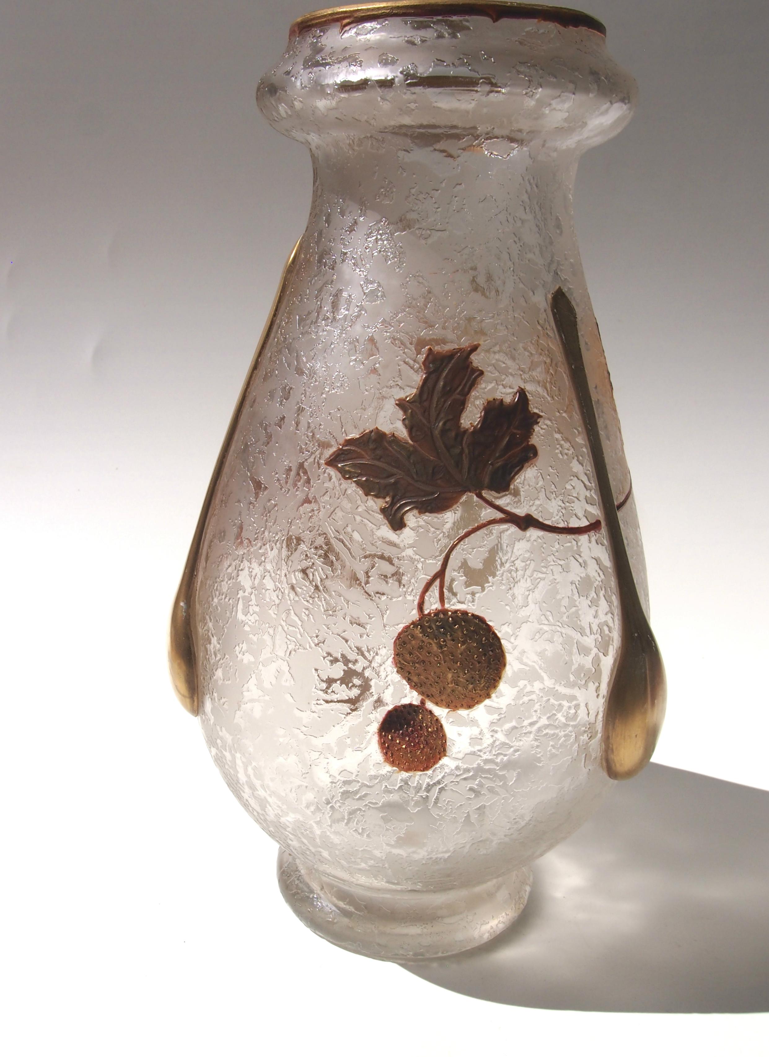 Art Nouveau Legras 'Tear' Vase In Excellent Condition In London, GB