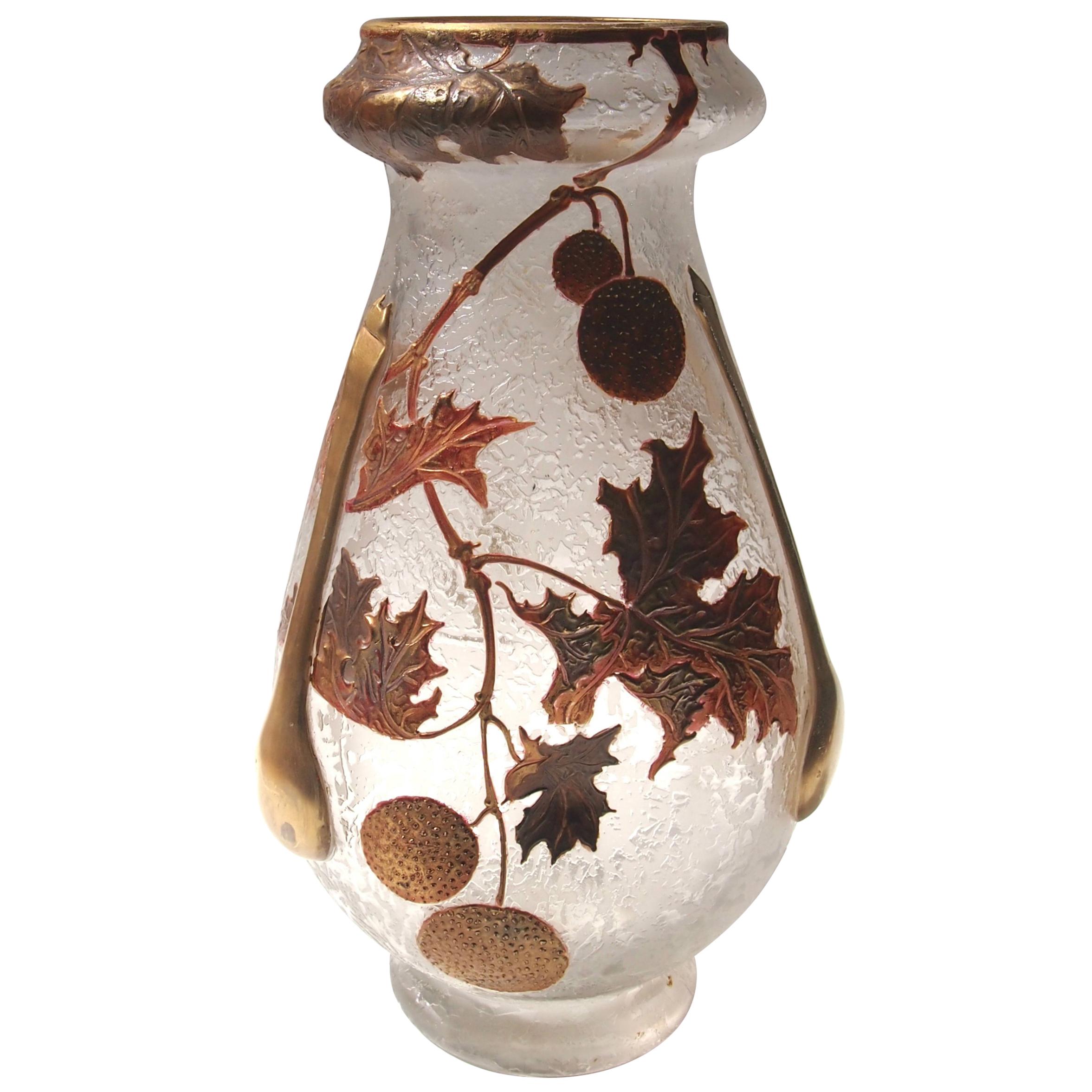 Art Nouveau Legras 'Tear' Vase