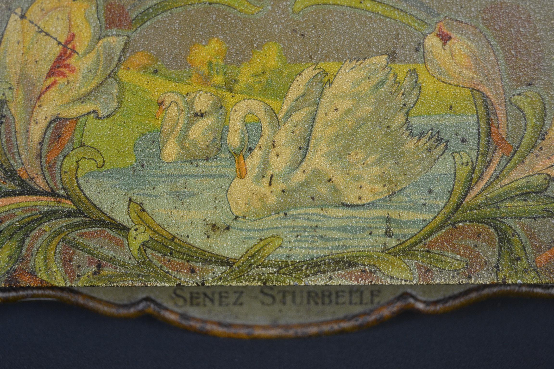 Chocolat Confectionery Senez-Sturbelle letter holder, Art Nouveau, Belgium In Good Condition For Sale In Retie, BE