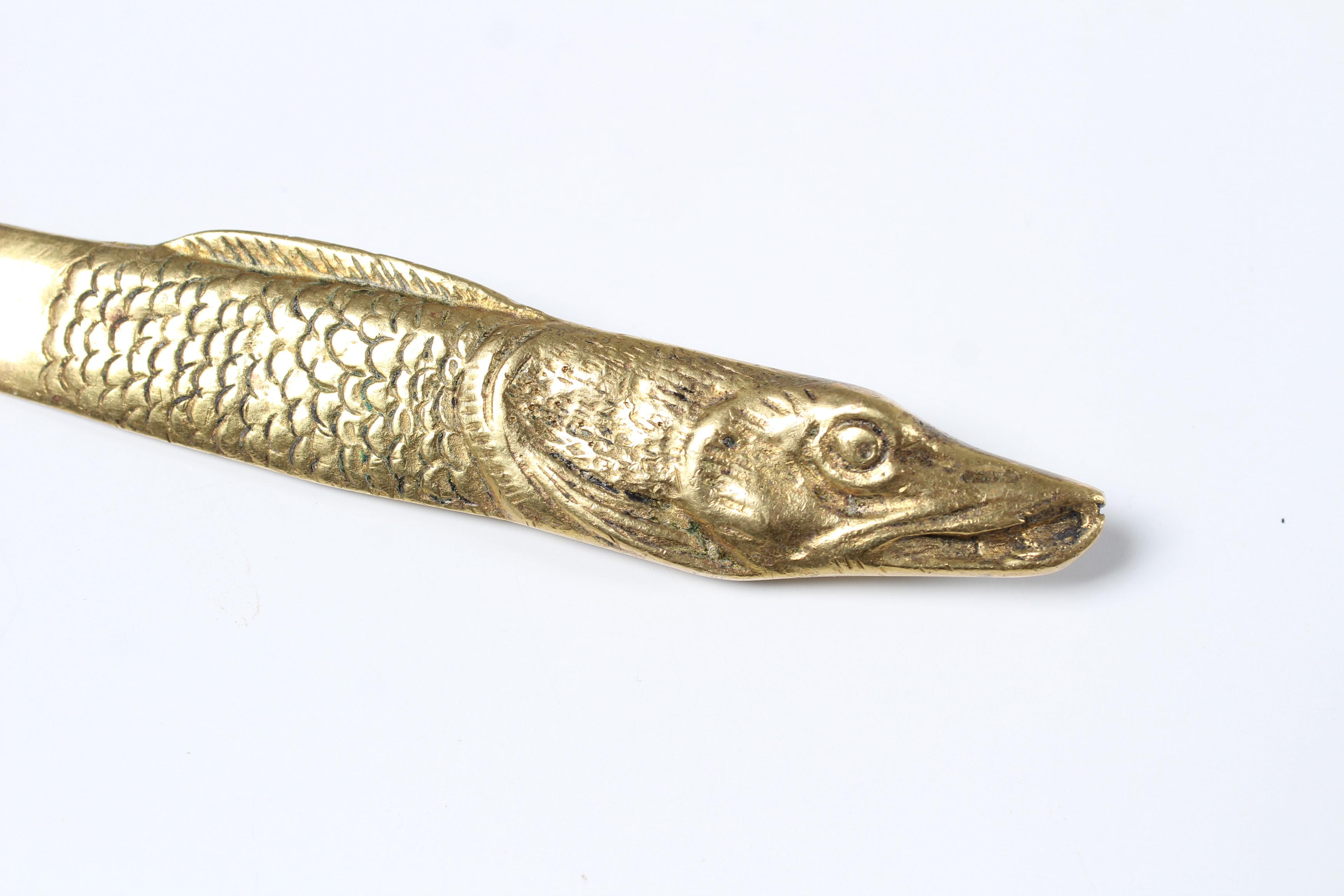 French Art Nouveau Letter Opener, Fish For Sale