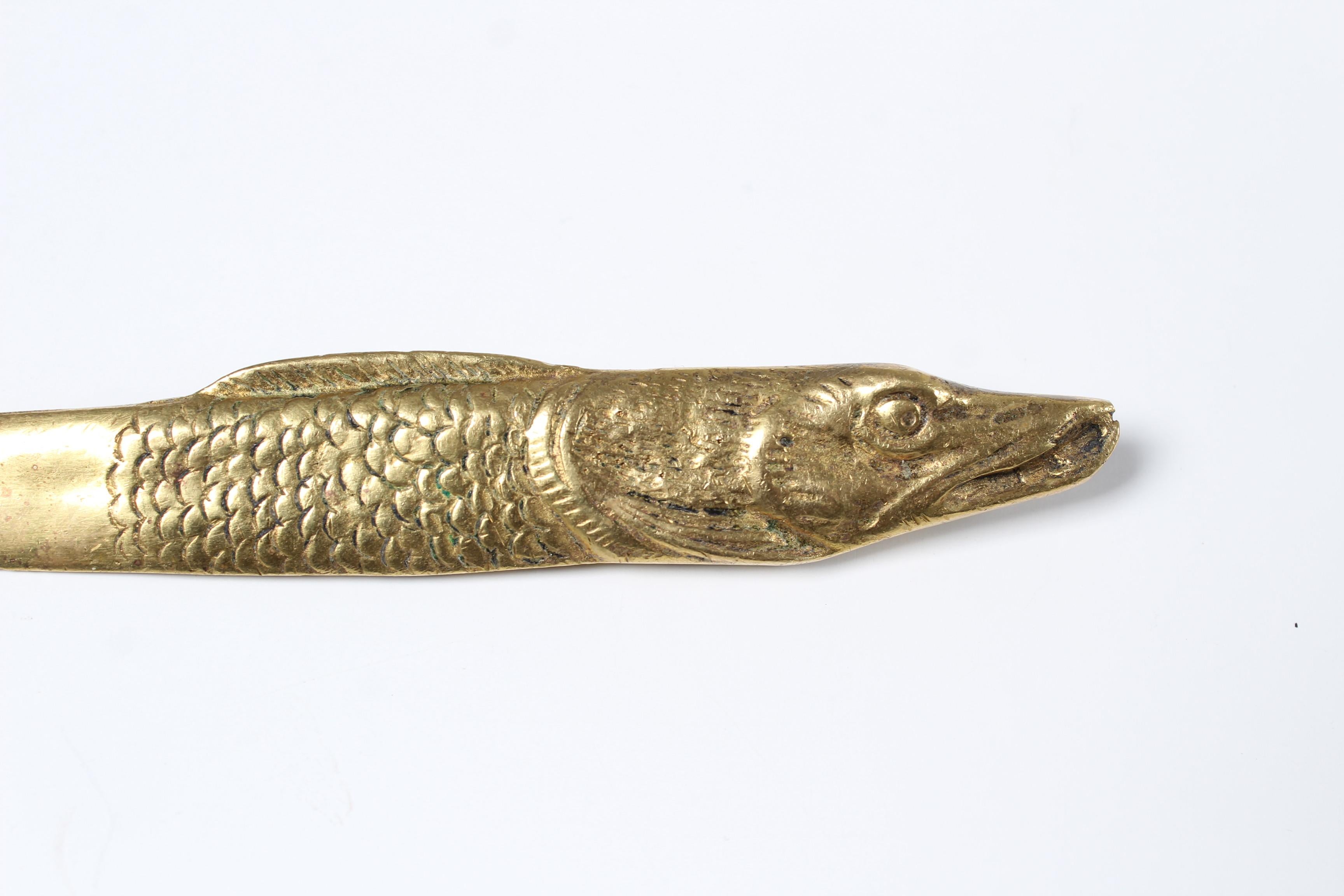 Art Nouveau Letter Opener, Fish In Good Condition For Sale In Greven, DE