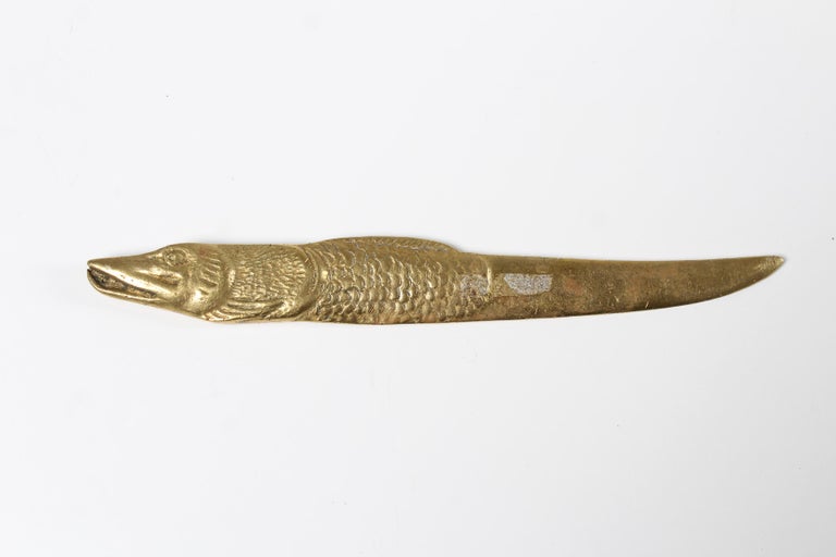Art Nouveau Letter Opener, Fish For Sale at 1stDibs