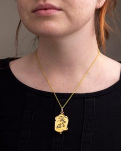 Art Nouveau, Lily of the Valley, Gold & Diamond Locket