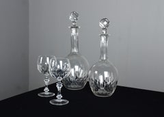 Art Nouveau Liqueur Carafes Set, 1900s, France