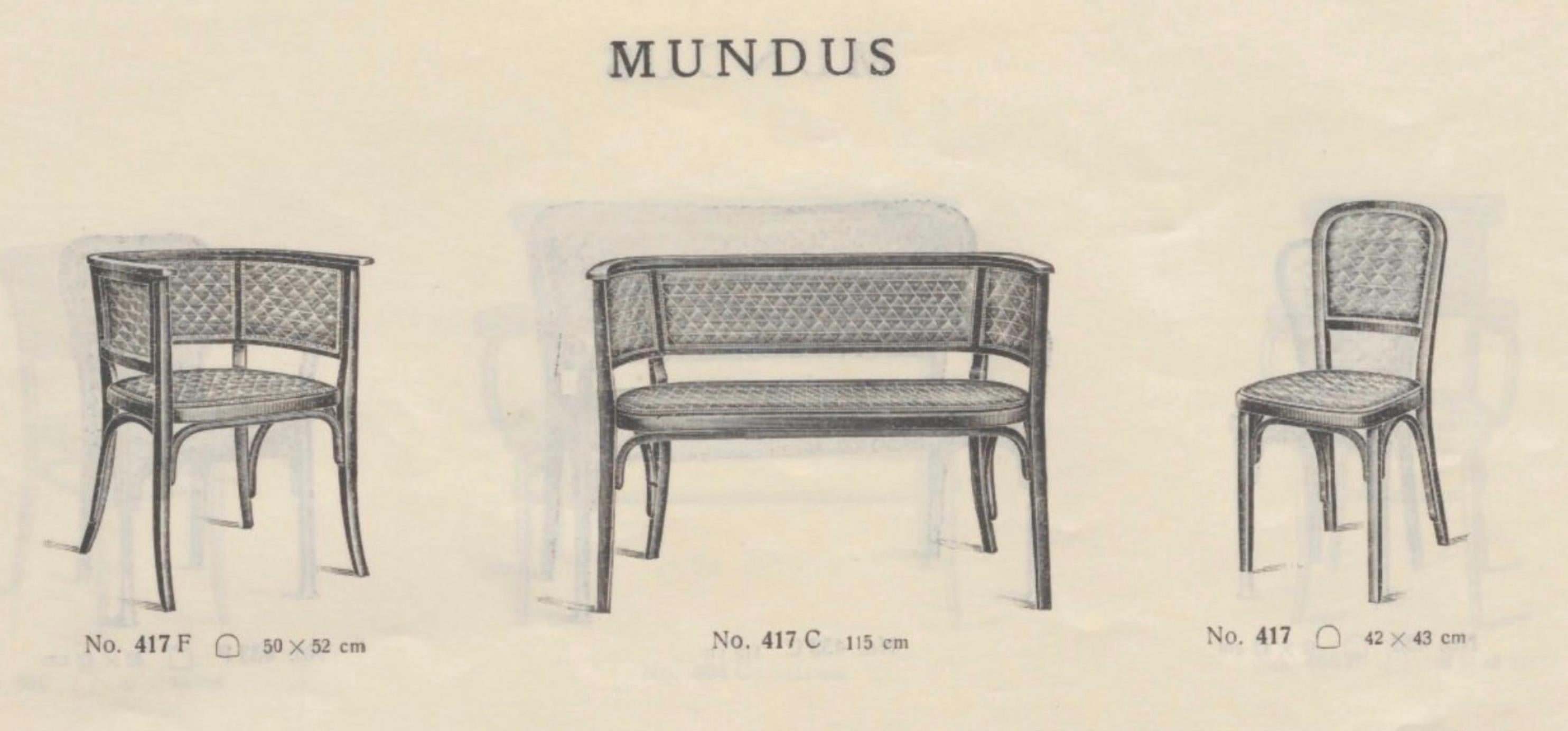 Ensemble de salon Art Nouveau, Marcel Kammerer pour Mundus, Vienne 1920 en vente 9