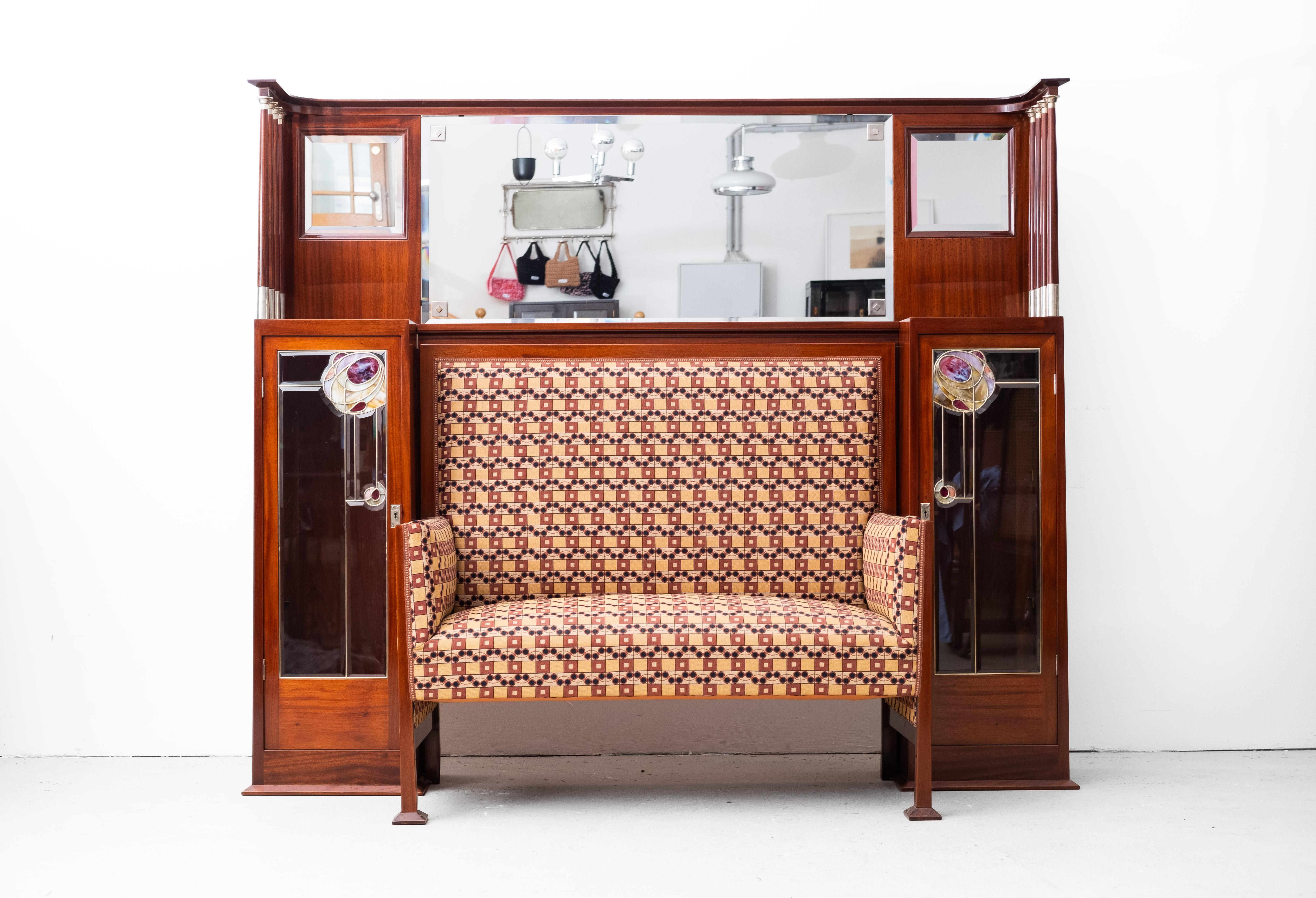 Austrian Art Nouveau Livingroom-Set by Julius & Josef Herrmann, Vienna Secession (1905) For Sale