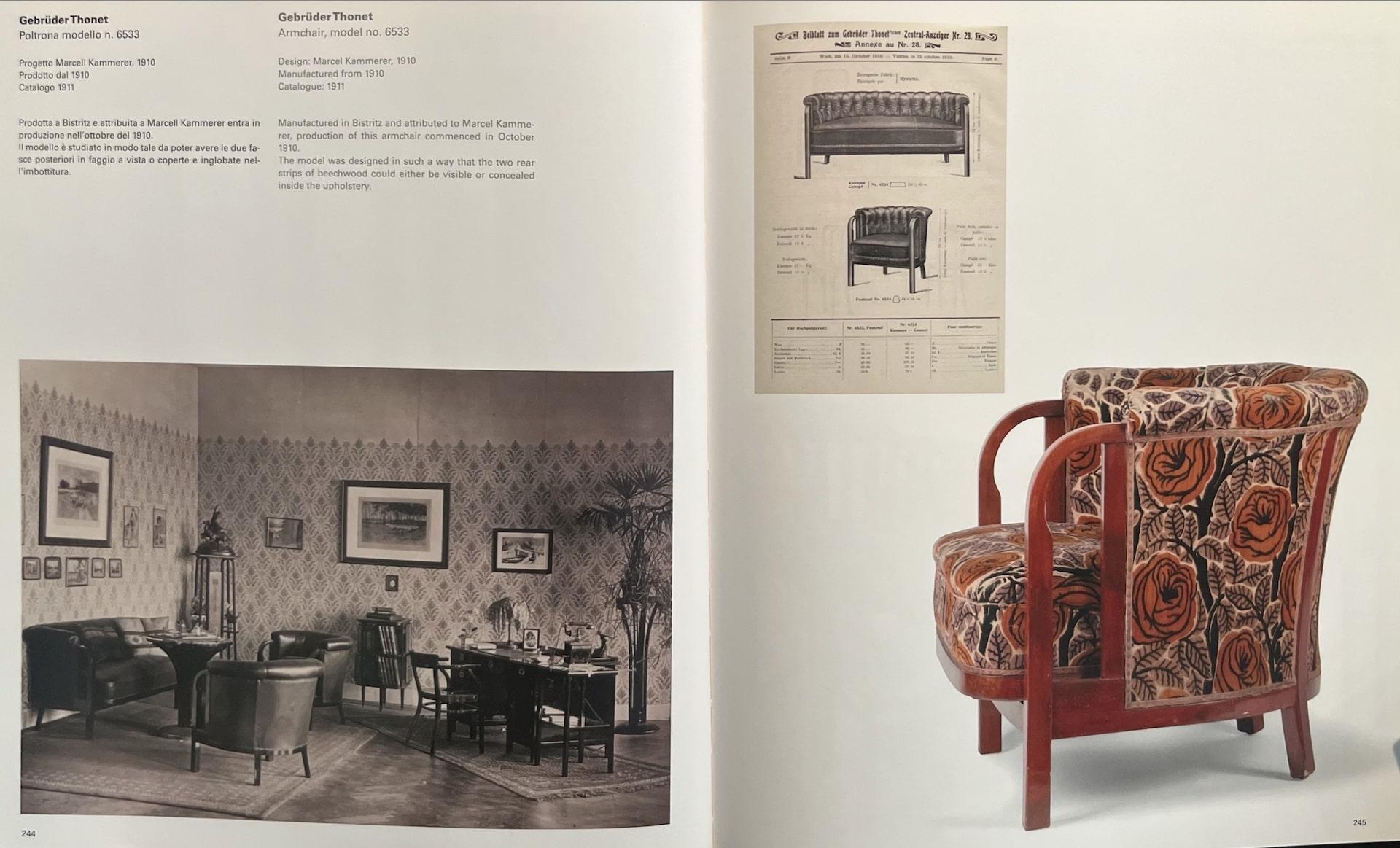 Austrian Art Nouveau Livingroom Set, Marcel Kammerer & Otto Prutscher for Thonet, 1910