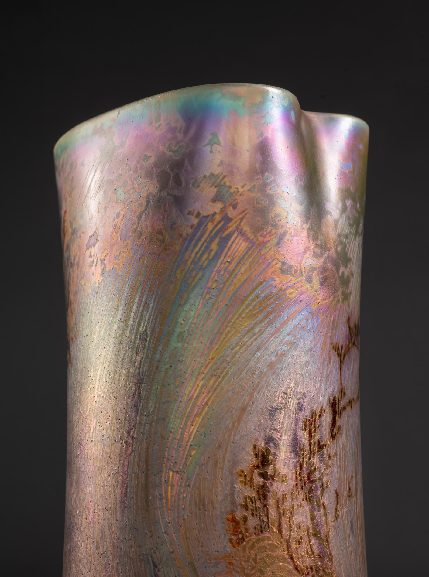 Jugendstil Hummervase im Jugendstil von Clement Massier im Angebot 3