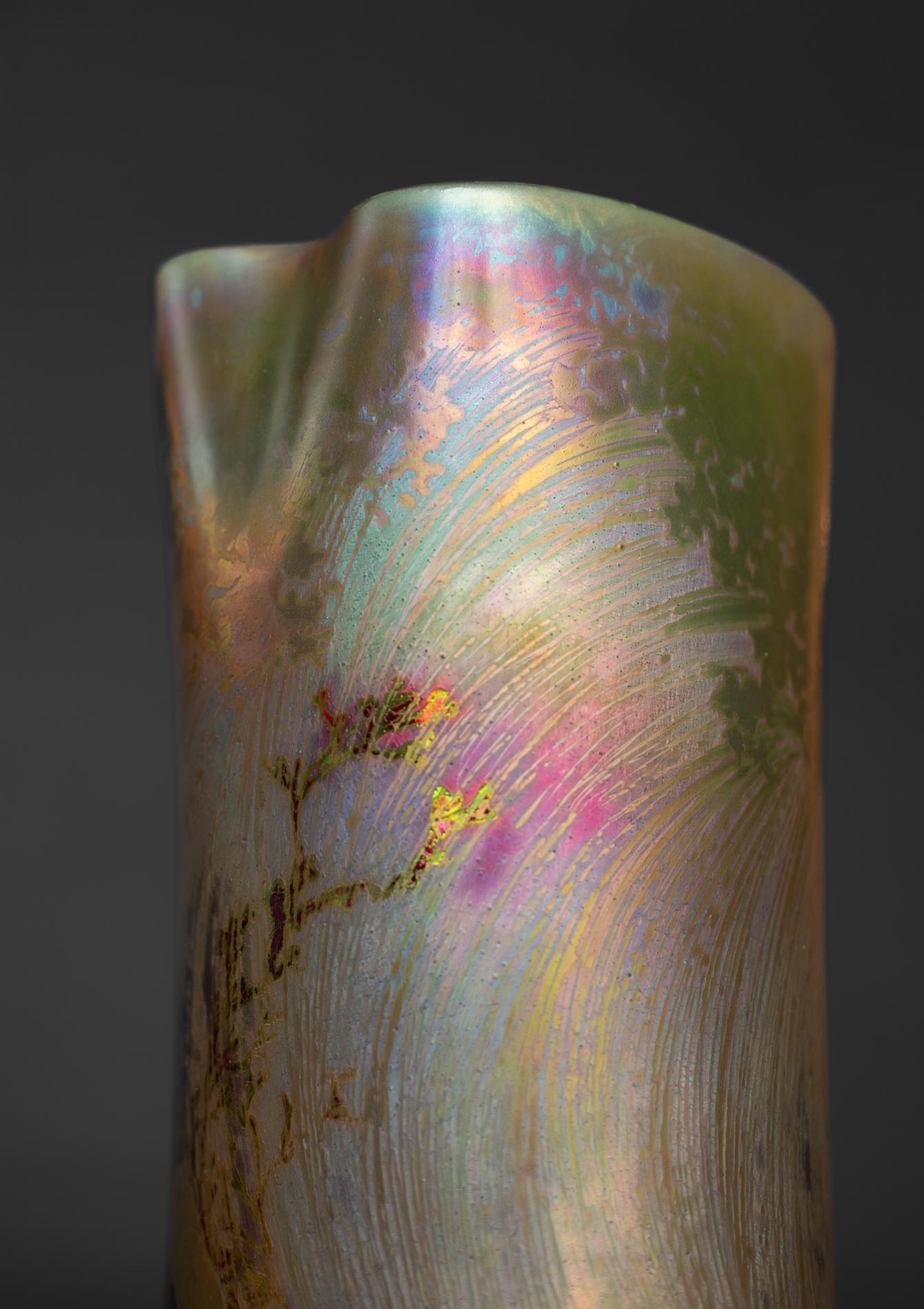Jugendstil Hummervase im Jugendstil von Clement Massier im Angebot 5