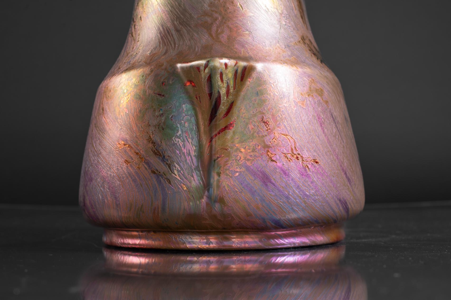 Jugendstil Hummervase im Jugendstil von Clement Massier im Angebot 6