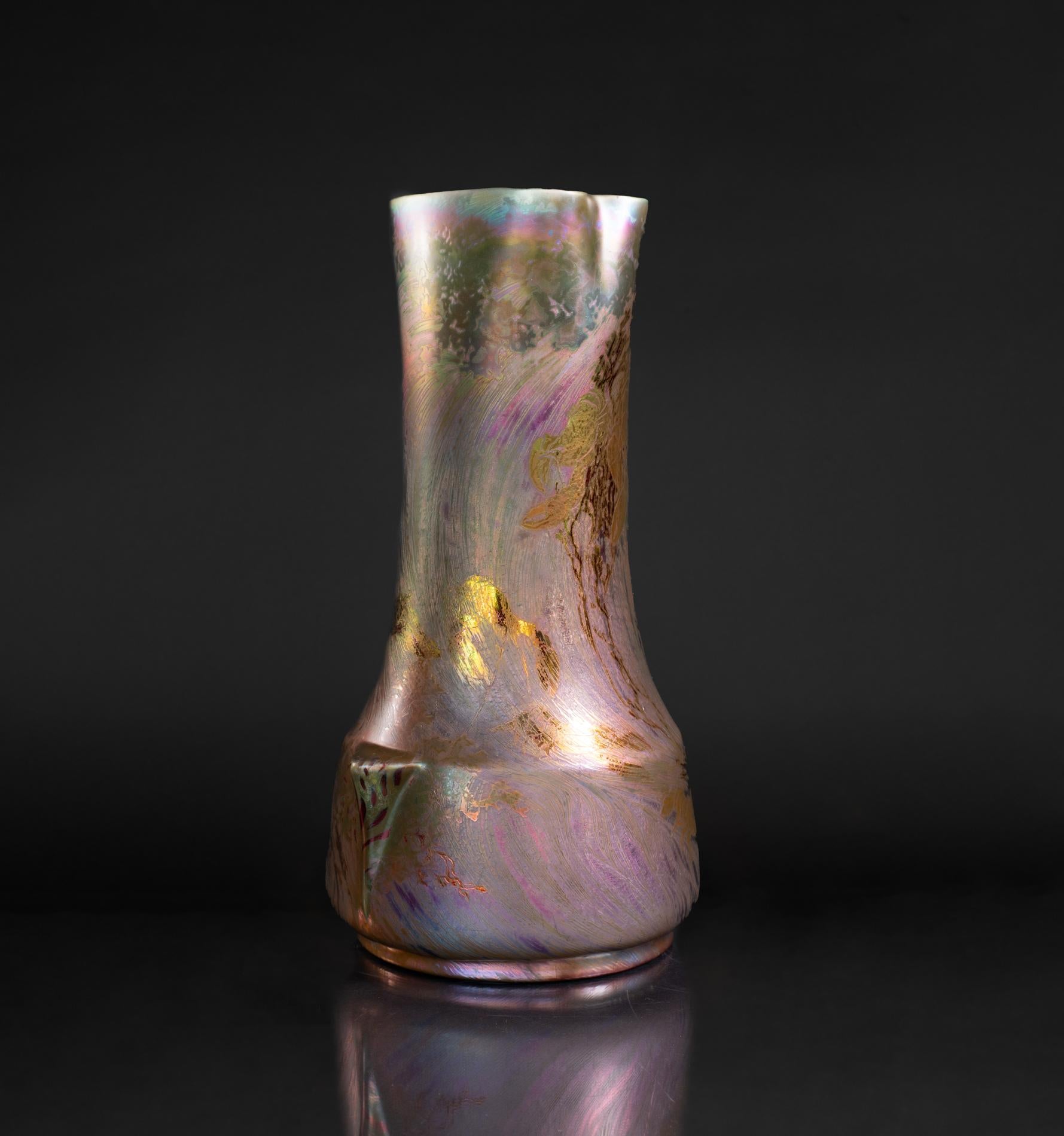 Jugendstil Hummervase im Jugendstil von Clement Massier (Art nouveau) im Angebot