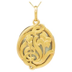 Medaglione Art Nouveau Circa 1900
