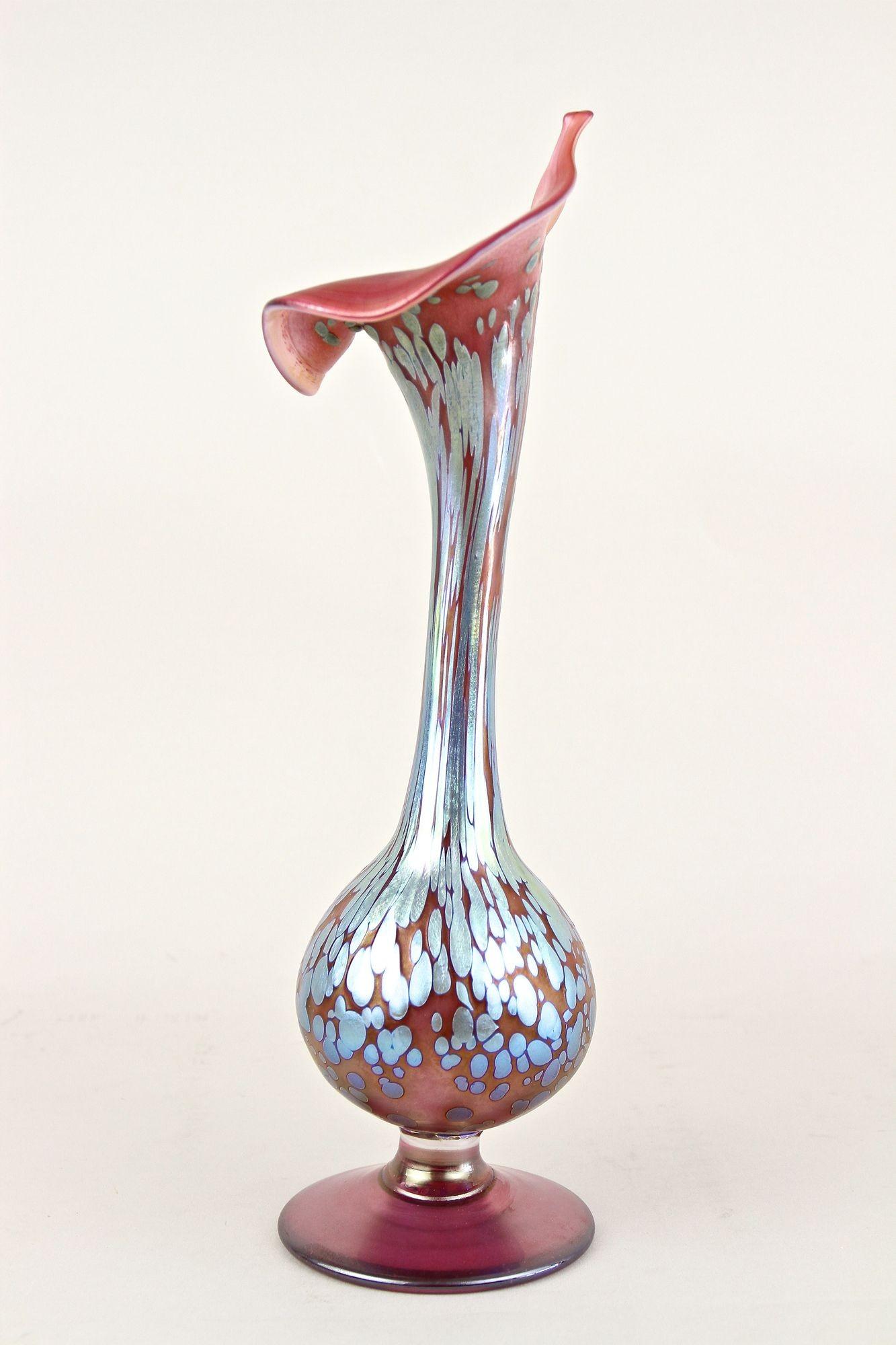 Argento Vaso Loetz Papillon Art Nouveau 