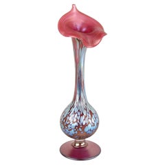 Art Nouveau Loetz Papillon Vase "Jack In The Pulpit" - Iridescent, CZ ca. 1915