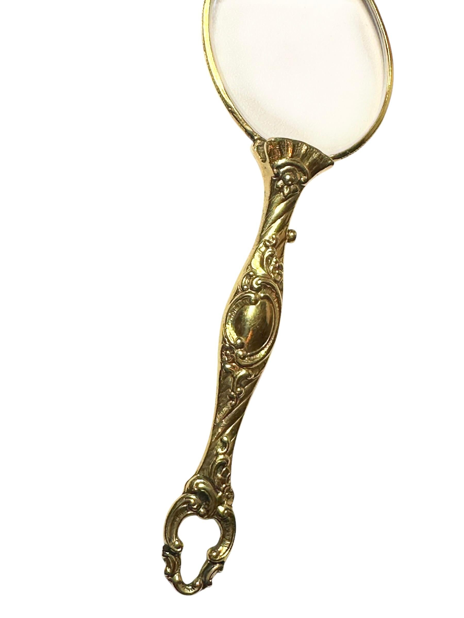 Art Nouveau Lorgnette Opera Glasses Folding Spectacles Antique Austria 1900s 5