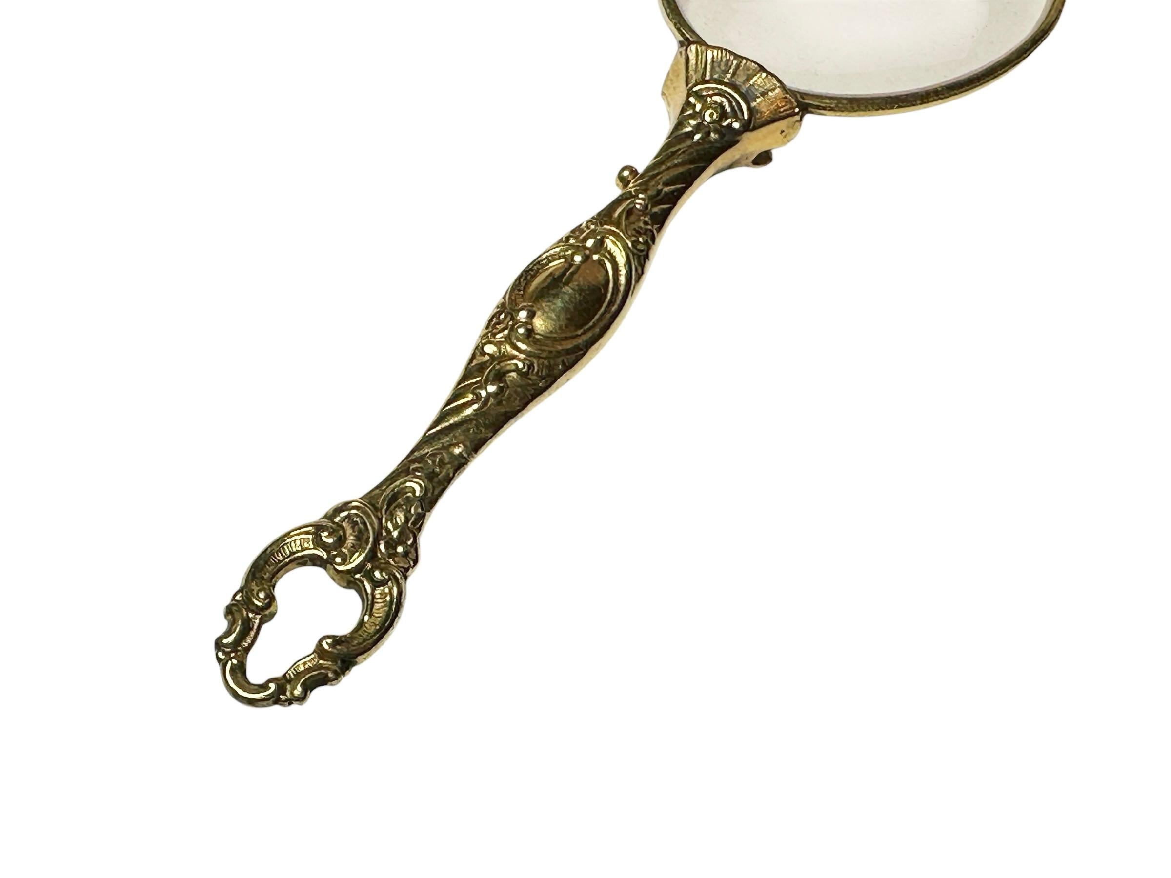 Art Nouveau Lorgnette Opera Glasses Folding Spectacles Antique Austria 1900s In Good Condition In Nuernberg, DE