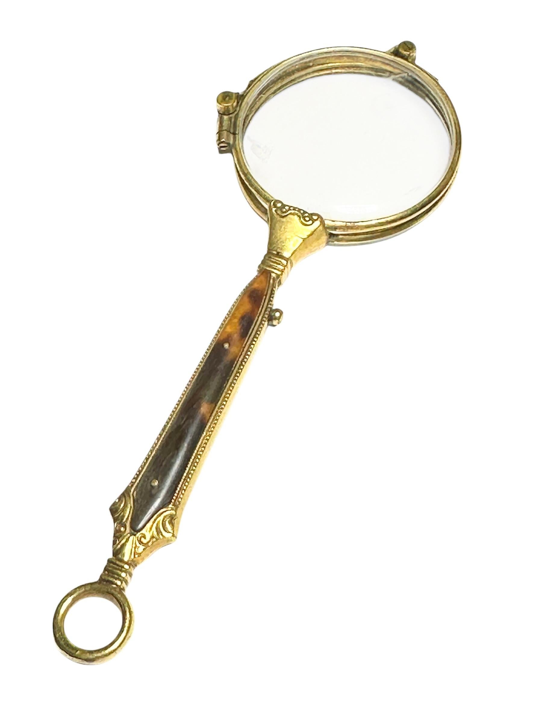 Art Nouveau Lorgnette Opera Glasses Folding Spectacles Antique Austria 1900s For Sale 2