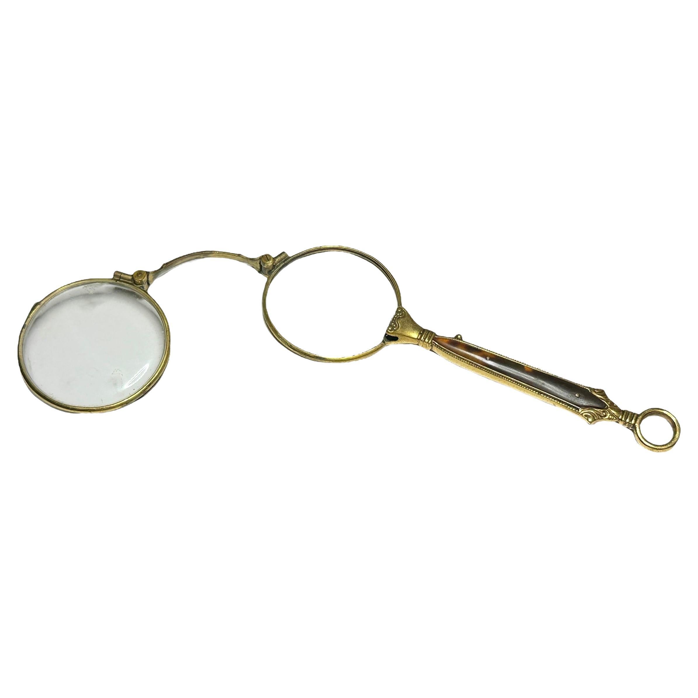 Art Nouveau Lorgnette Gafas de Ópera Plegables Antiguo Austria 1900s