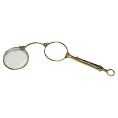Art Nouveau Lorgnette Opera Glasses Folding Spectacles Antique Austria 1900s