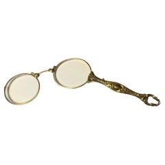 Verres d'opéra Art Nouveau Lorgnette Folding Spectacles Antique Autriche 1900s
