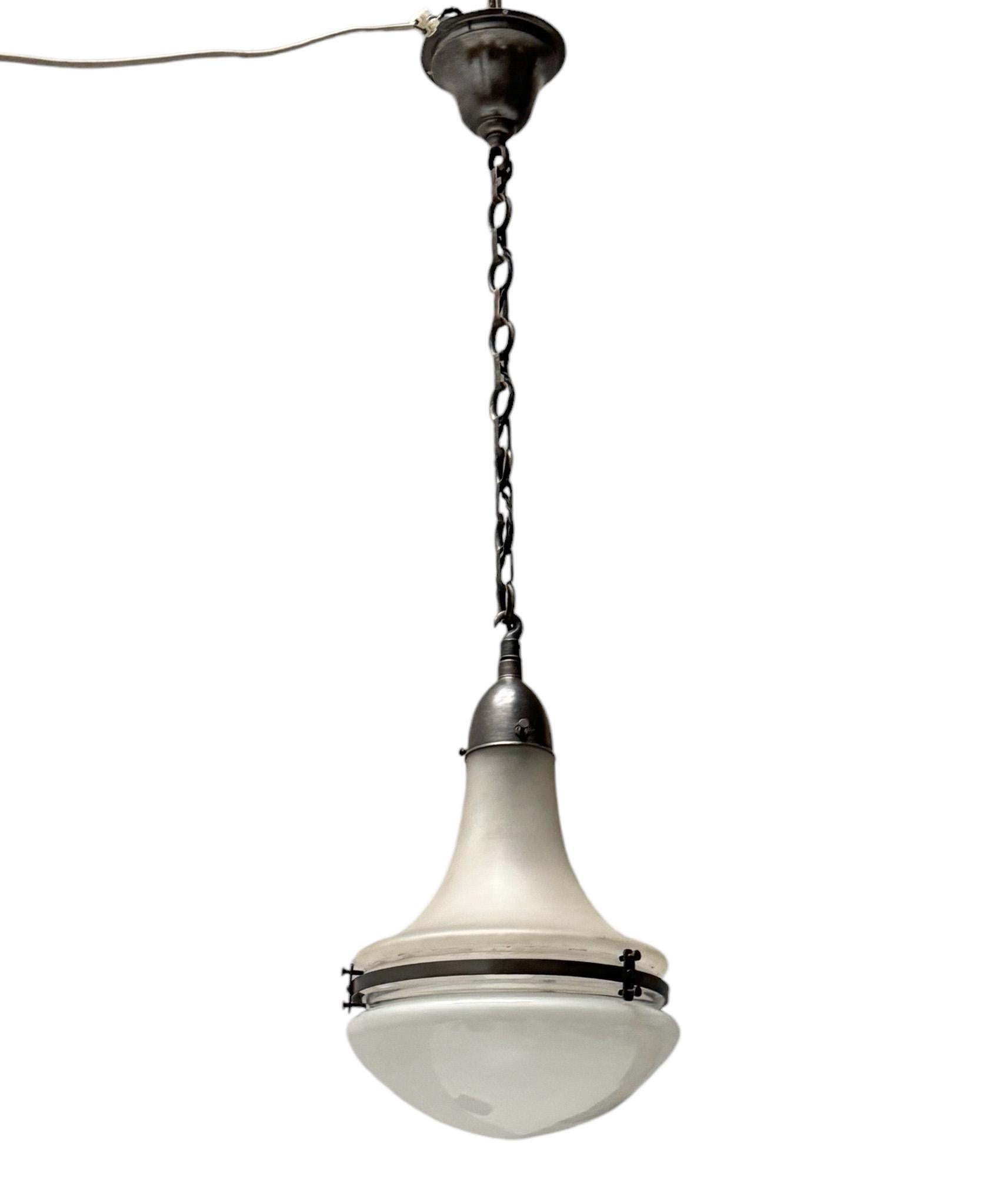 Inizio XX secolo Lampada a sospensione Luzette in stile Art Nouveau di Peter Behrens per Siemens, 1900 in vendita