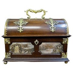 Art Nouveau Mahogany Box 'Casket'