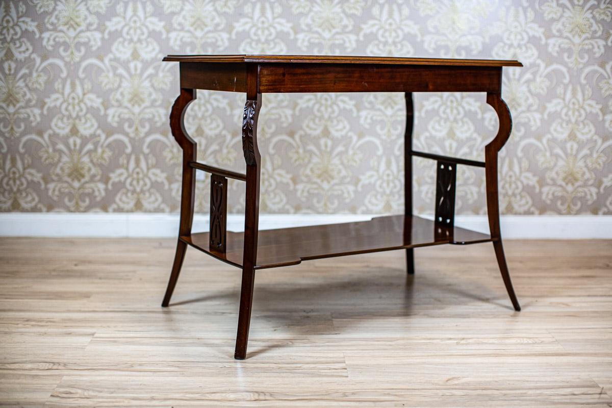 Jugendstil-Couchtisch aus braunem Mahagoni des frühen 20. Jahrhunderts im Angebot 2