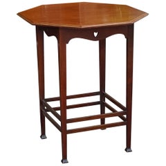 Art Nouveau Mahogany Side Table