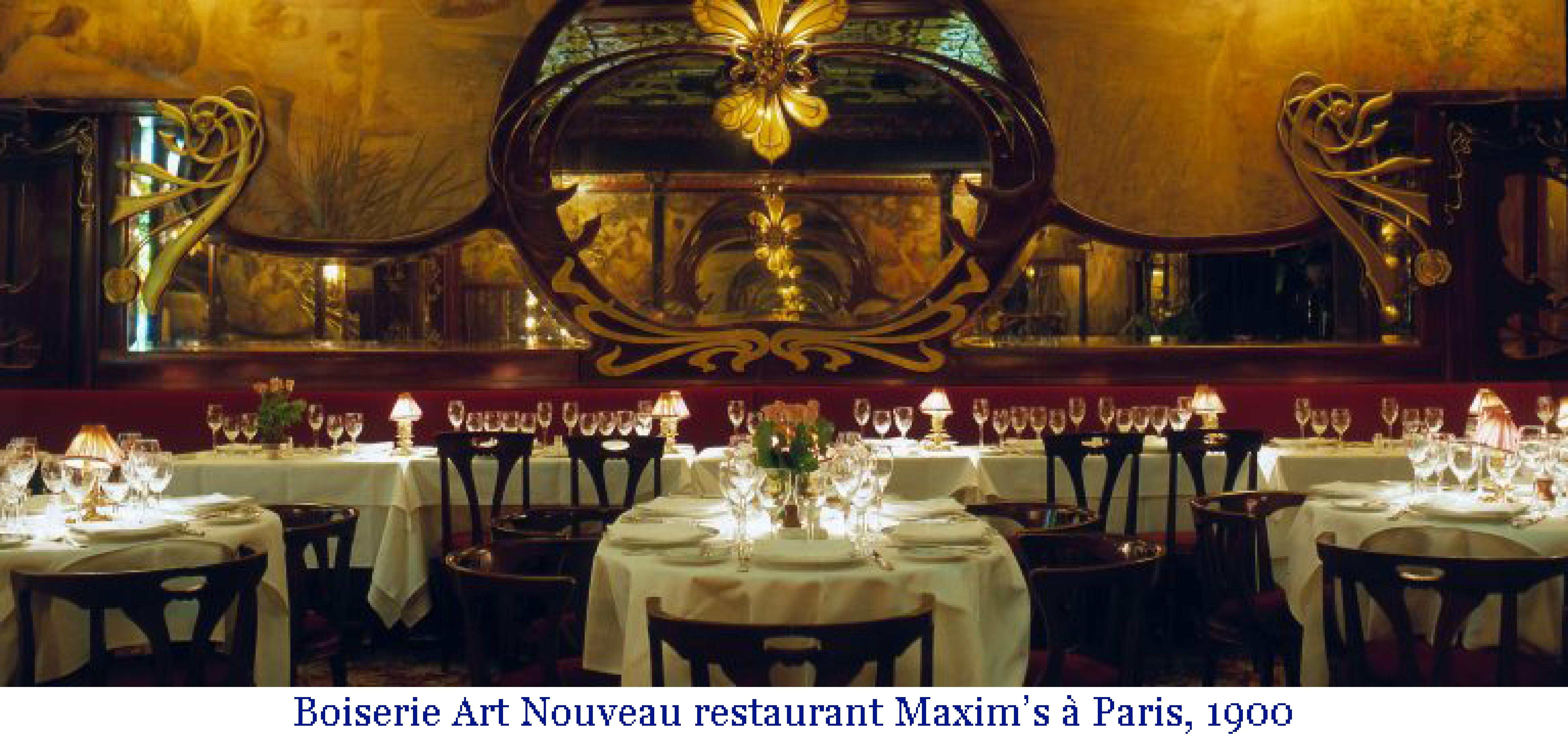 Art Nouveau mahogany woodwork from Café Barjot in Paris, 1905 For Sale 8
