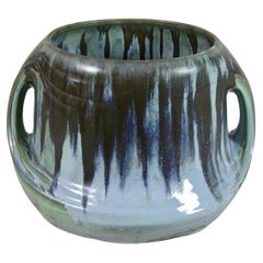 Art Nouveau Majolica Cachepot Drip Glazed, France, circa 1905