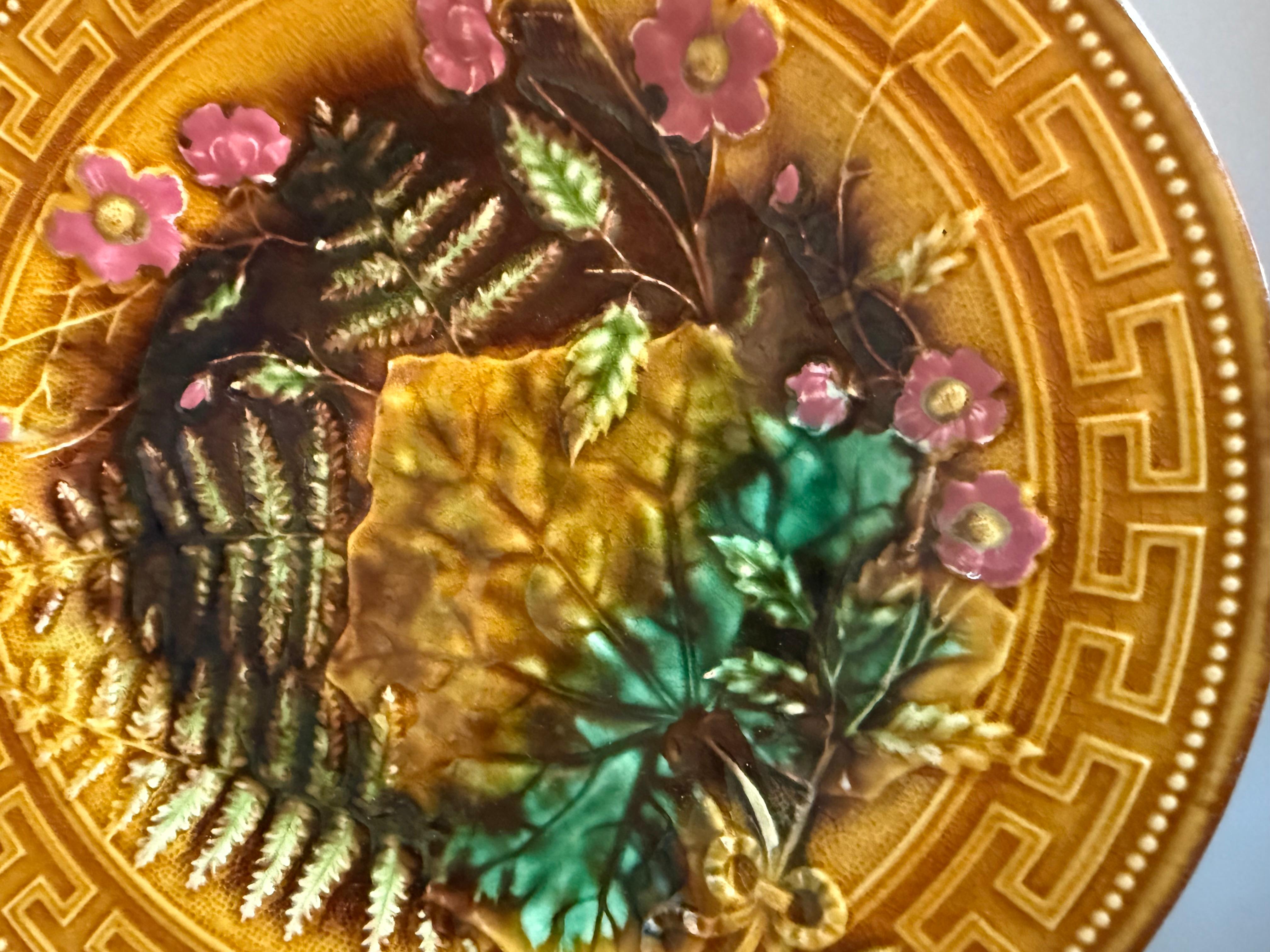 Swedish Art Nouveau Majolica  Gustavsberg Sweden 19th Century For Sale