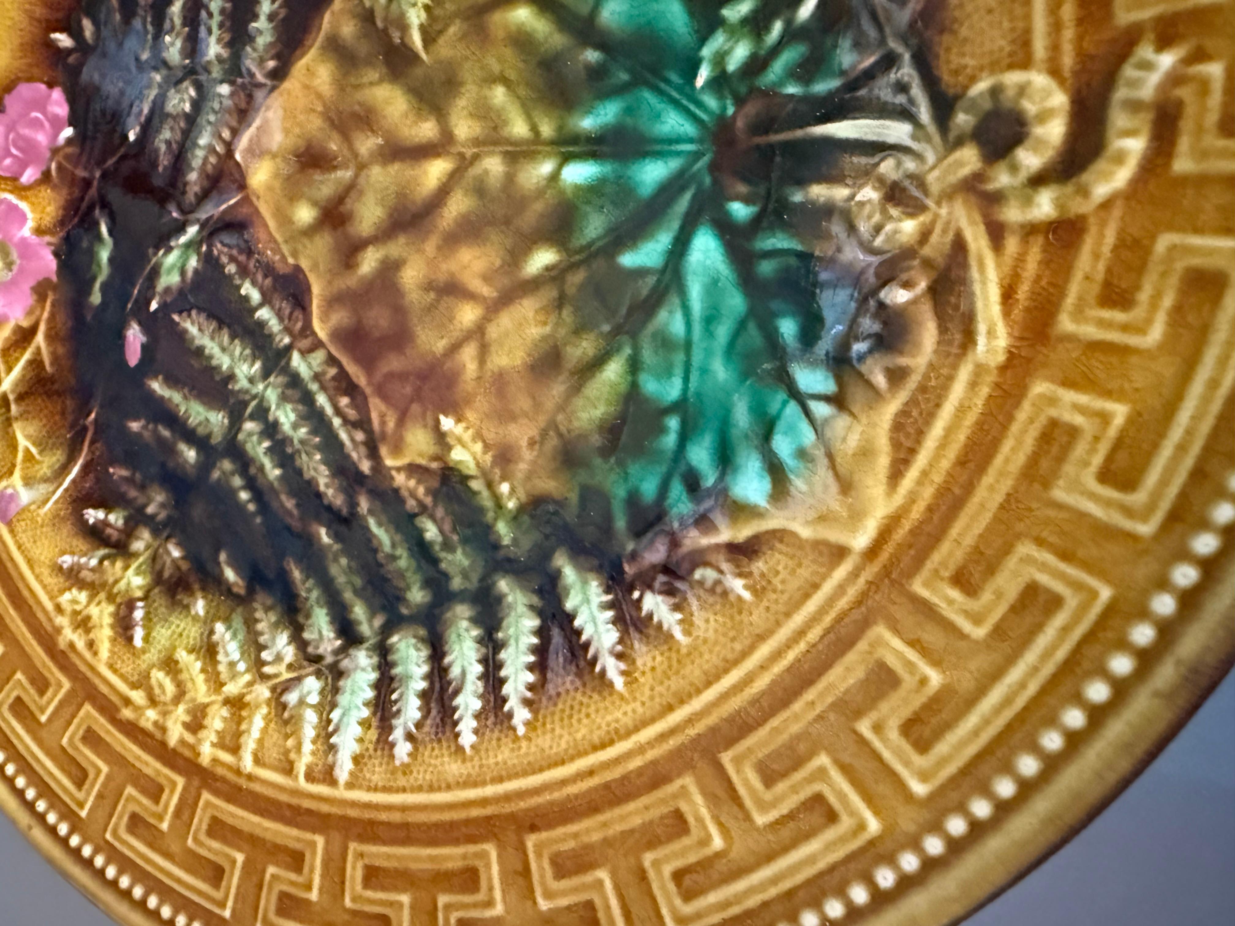 Ceramic Art Nouveau Majolica  Gustavsberg Sweden 19th Century For Sale