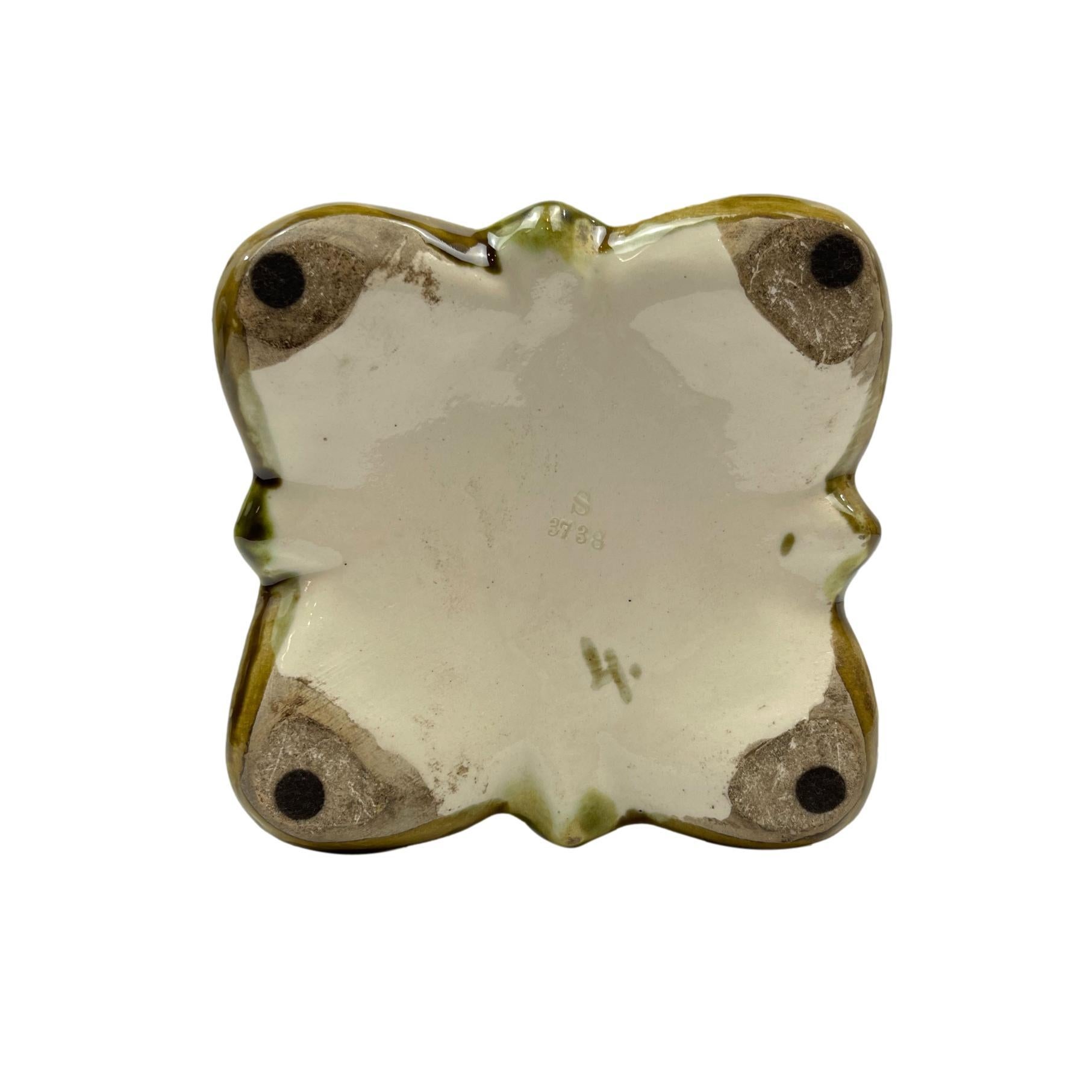 Art Nouveau Majolica Large Vase, 23-ins., Sarreguemines, French, ca. 1895 7